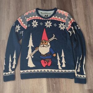 Toddland Gnome Skiing Sweater Men’s Sz M